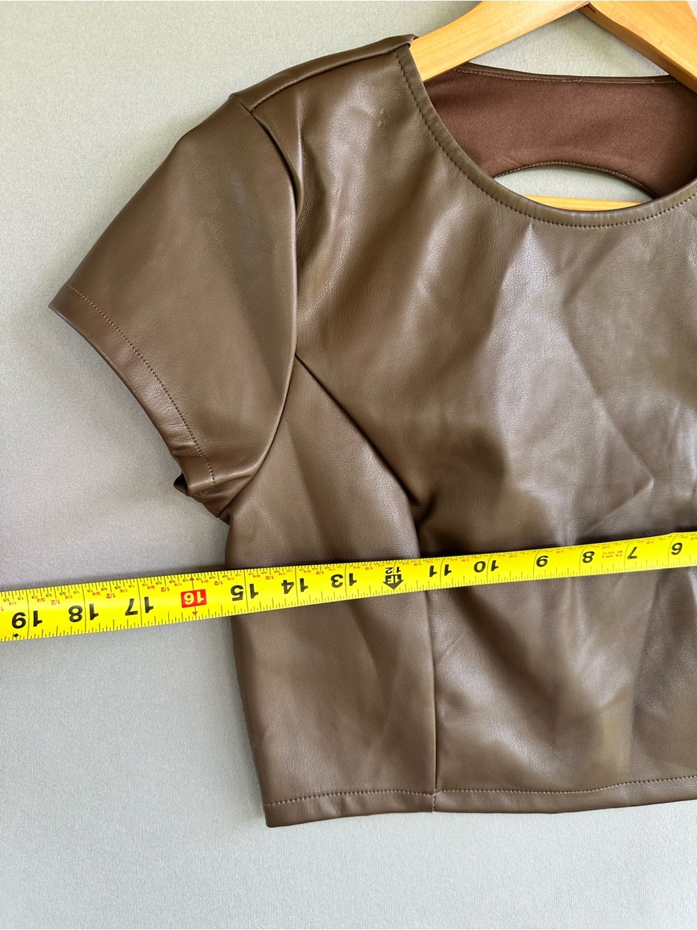 🎉5 for $45🎉 NWT Kirious faux leather top blouse shirt size M - Picture 4 of 9